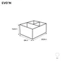 organisateur de tiroir evo'm h.13,5 x l.29 x p.23,5 cm blanc spaceo