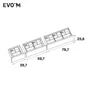 organisateur de tiroir evo'm h.13,5 x l.29 x p.23,5 cm blanc spaceo
