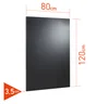 Plaque de protection murale noir sable DEVAUX Slim80120n, l.80 cm x H.120 cm