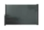 Paravent rétractable 1.8X3M, gris anthracite, fixation enrouleur mur ou sol