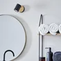 Spot salle de bain INSPIRE Malabe orientable métal bois noir