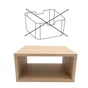 Bac plastique recycle M KUB Bistro 6 H.15 x l.31 x P.31 cm