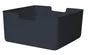 Bac plastique recycle M KUB Paris 1 H.15 x l.31 x P.31 cm