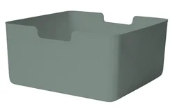 Bac plastique recycle M KUB Sage 2 H.15 x l.31 x P.31 cm