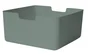 Bac plastique recycle M KUB Sage 2 H.15 x l.31 x P.31 cm