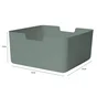 Bac plastique recycle M KUB Sage 2 H.15 x l.31 x P.31 cm