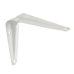 Equerre Normo acier peint blanc, H.10 x P.7.5 cm