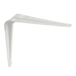 Equerre Normo acier peint blanc, H.12.5 x P.10 cm