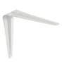 Equerre Normo acier peint blanc, H.15 x P.12.5 cm