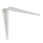 Equerre Normo acier peint blanc, H.20 x P.15 cm