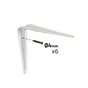 Equerre Normo acier peint blanc, H.20 x P.15 cm
