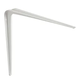 Equerre Normo acier peint blanc, H.40 x P.35 cm