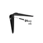 EQUERRE NORMO 10X12.5CM NOIR