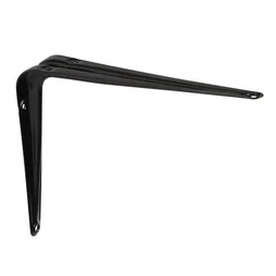 Equerre Normo acier peint noir, H.20 x P.15 cm