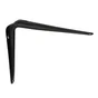 Equerre Normo acier peint noir, H.20 x P.15 cm