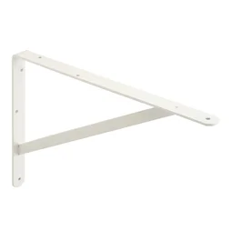 Equerre Dolmen en acier peint, P.26.8 x H.40 cm blanc