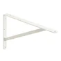 Equerre Dolmen en acier peint, P.26.8 x H.40 cm blanc