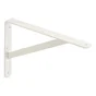 Equerre Dolmen acier peint blanc, H.20 x P.30 cm