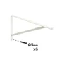 EQUERRE DOLMEN 32.3X50CM BLANCHE