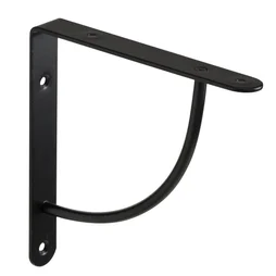 Equerre Bi bop acier peint noir, H.18 x P.18 cm