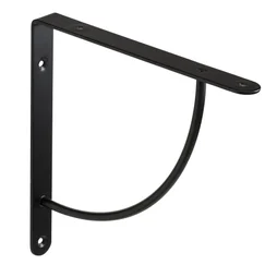 Equerre en acier peint Bi Bop, H.23 x P.23 cm noir