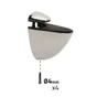 LOT 2 CLIP CHROME POUR TABLE BOIS 3-22MM