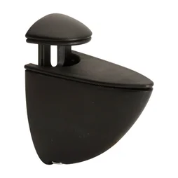 LOT 2 CLIPS POUR TABLE VERRE 2-6MM NOIR