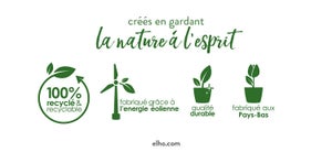 Cache-pot polypropylène ELHO Diam.14 vert sorbet