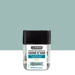 Testeur peinture carrelage, meuble, crédence celadon 4 satin LUXENS Cuisine et bain