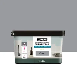 Peinture carrelage, meuble, crédence granit 3 satin LUXENS Cuisine et bain 2l