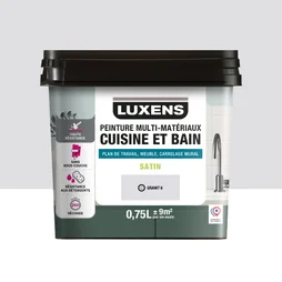 Peinture carrelage, meuble, crédence granit 6 satin LUXENS Cuisine et bain 0.75l