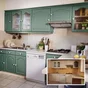 Peinture carrelage, meuble, crédence sage 3 satin LUXENS Cuisine et bain 2l