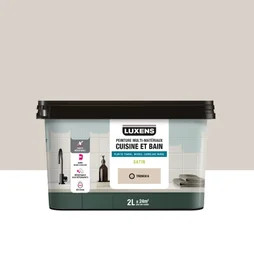 Peinture carrelage, meuble, crédence trench 6 satin LUXENS Cuisine et bain 2l
