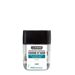 Testeur peinture carrelage, meuble, crédence blanc satin LUXENS Cuisine et bain