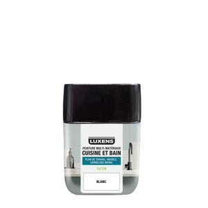 Testeur peinture carrelage, meuble, crédence blanc satin LUXENS Cuisine et bain