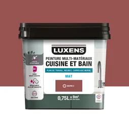 Peinture carrelage, meuble, crédence bistro 2 mat LUXENS Cuisine et bain 0.75l