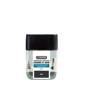 Testeur peinture carrelage, meuble, crédence noir mat LUXENS Cuisine et bain