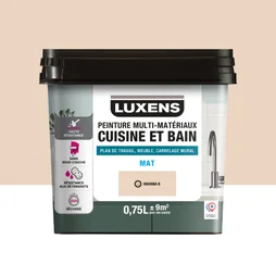Peinture carrelage, meuble, crédence havana 6 mat LUXENS Cuisine et bain 0.75l