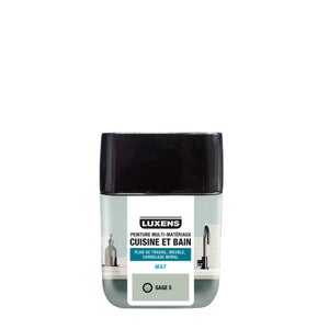 Testeur peinture carrelage, meuble, crédence sage 5 mat LUXENS Cuisine et bain