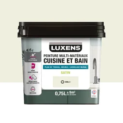 Peinture carrelage, meuble, crédence cool 3 satin LUXENS Cuisine et bain 0.75l