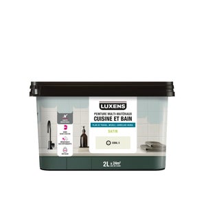 Peinture carrelage, meuble, crédence cool 3 satin LUXENS Cuisine et bain 2l