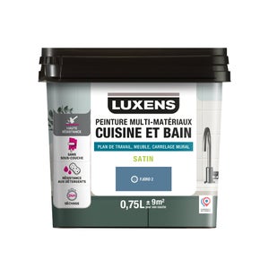 Peinture carrelage, meuble, crédence fjord 2 satin LUXENS Cuisine et bain 0.75l
