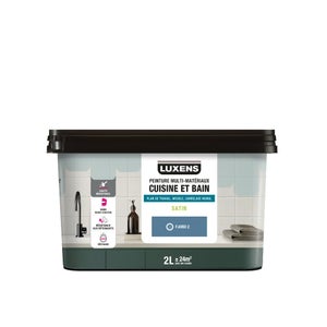 Peinture carrelage, meuble, crédence fjord 2 satin LUXENS Cuisine et bain 2l