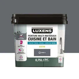 Peinture carrelage, meuble, crédence granit 2 satin LUXENS Cuisine et bain 0.75l