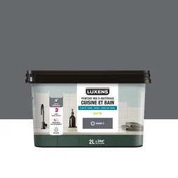 Peinture carrelage, meuble, crédence granit 2 satin LUXENS Cuisine et bain 2l
