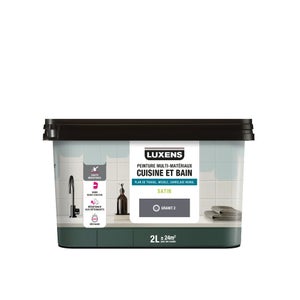 Peinture carrelage, meuble, crédence granit 2 satin LUXENS Cuisine et bain 2l