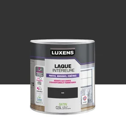 Peinture boiserie, noir satin, LUXENS, Laque, 0.5l