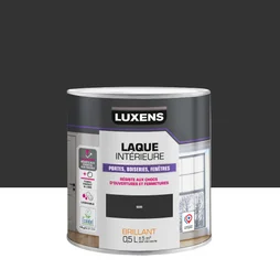Peinture boiserie, noir brillant, LUXENS, Laque, 0.5l