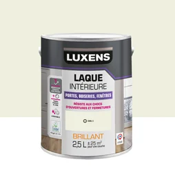 Peinture boiserie, blanc cool 3 brillant, LUXENS, Laque, 2.5l