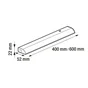 Réglette Melfi L.60 cm, Led intégrée, 3 W, blanc neutre INSPIRE